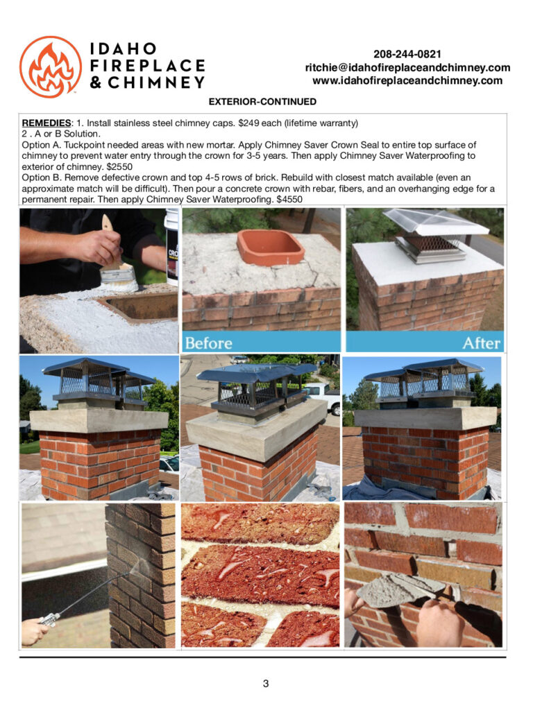 idaho fireplace & chimney inspection report p3